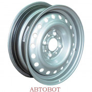 Диск колесный штампованный "Trebl" 6x15 4x108 ET49 D63,3 Ford Focus, Fusion Silver (64C49G)
