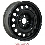 Диск колесный штампованный "Trebl" 6x16 4x108 ET23 D65,1 Citroen C3, Peugeot 208 Black (X40045)