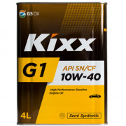 Масло моторное "Kixx" 10w40 G1 SN/CF полусинтетическое 4л